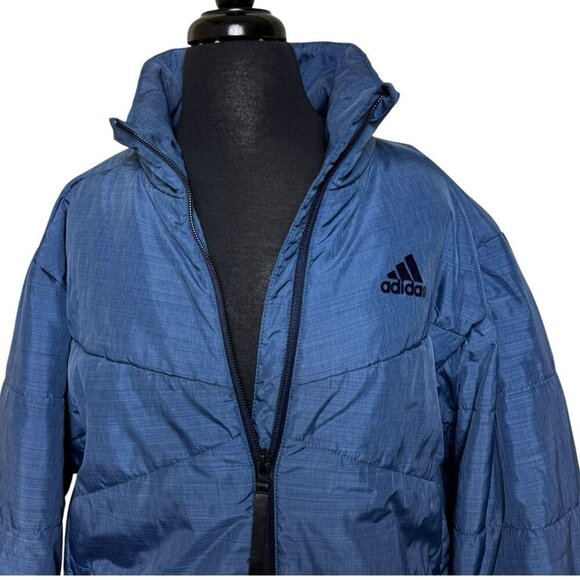 NEW Adidas BSC Performance Insulated Jacket Blue CZ0617 Men’s Size Small - Picture 8 of 16